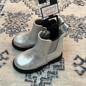 Jumping Beans Silver Kids Boots